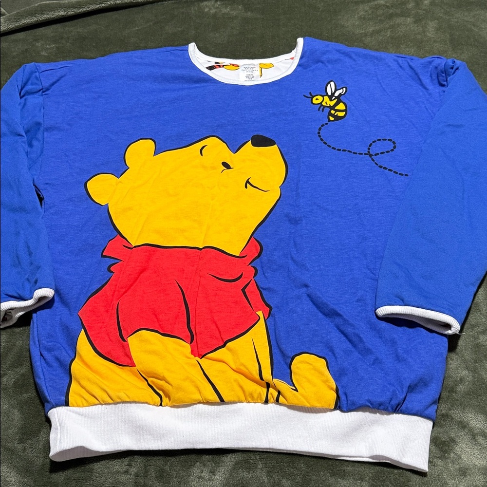 Disney Winnie the Pooh and Tigger Reversible XS/Small Cotton Crew Shirt